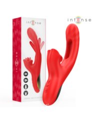 INTENSE - JESSICA VIBRATEUR MULTIFONCTION STIMULATION CLITORIS 24,8 CM ROUGE
