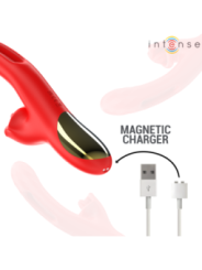 INTENSE - JESSICA VIBRATEUR MULTIFONCTION STIMULATION CLITORIS 24,8 CM ROUGE