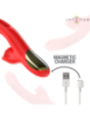 INTENSE - JESSICA VIBRATEUR MULTIFONCTION STIMULATION CLITORIS 24,8 CM ROUGE
