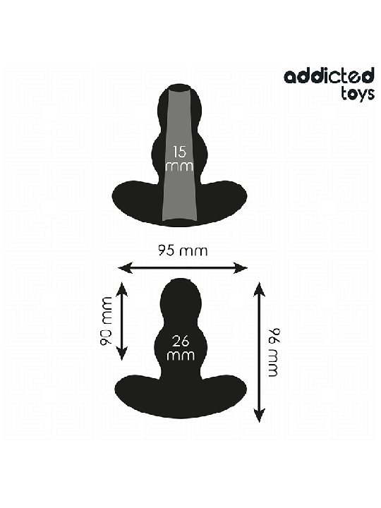 ADDICTED TOYS - PLUG ANAL CREUX TAILLE M 9,6 CM