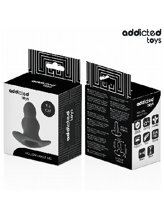 ADDICTED TOYS - PLUG ANAL CREUX TAILLE M 9,6 CM