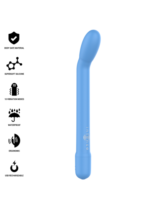 INTENSE - STIMULATEUR DE POINT G RECHARGEABLE KARLIE BLEU