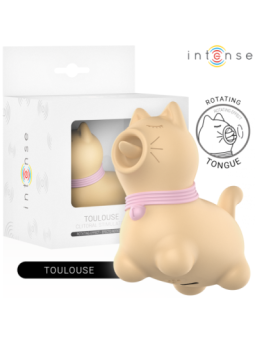 INTENSE - STIMULATEUR TOULOUSE AVEC LANGUE ROTATIVE À 360º JAUNE