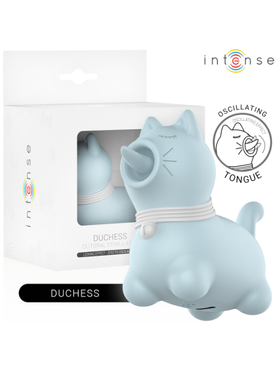 INTENSE - STIMULATEUR DUCHESSE AVEC LANGUE ROTATIVE 360º BLEU
