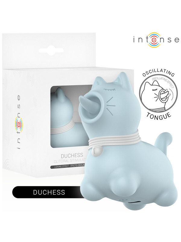 INTENSE - STIMULATEUR DUCHESSE AVEC LANGUE ROTATIVE 360º BLEU