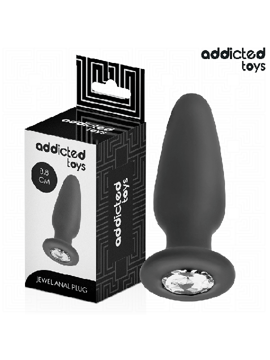 ADDICTED TOYS - PLUG ANAL AVEC BIJOU TAILLE S 8,8 CM