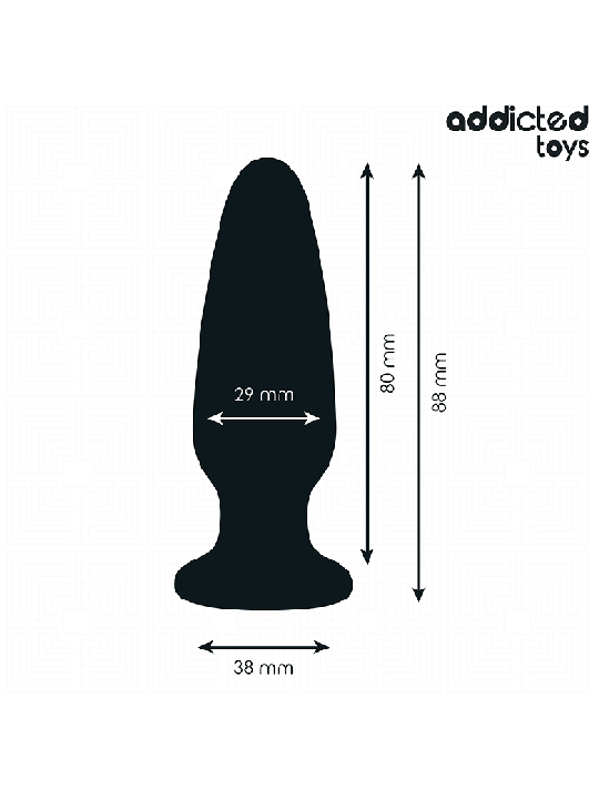 ADDICTED TOYS - PLUG ANAL AVEC BIJOU TAILLE S 8,8 CM