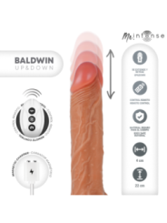 MR INTENSE - BALDWIN RÉALISTE MULTIFONCTIONNEL AVEC VIBRATION, TÉLÉCOMMANDE HAUT/BAS, 22 CM - OU - 4 CM