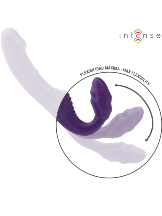 INTENSE - JILL DOUBLE VIBRATEUR 20 CM VIOLET TÉLÉCOMMANDE
