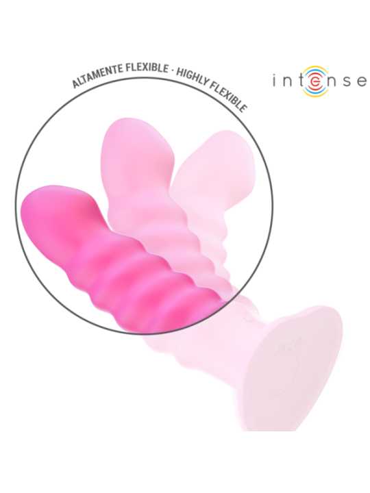 INTENSE - CINDY VIBRATEUR TAILLE L DESIGN SPIRALE 10 VIBRATIONS ROSE TÉLÉCOMMANDE