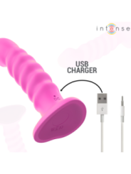 INTENSE - CINDY VIBRATEUR TAILLE L DESIGN SPIRALE 10 VIBRATIONS ROSE TÉLÉCOMMANDE