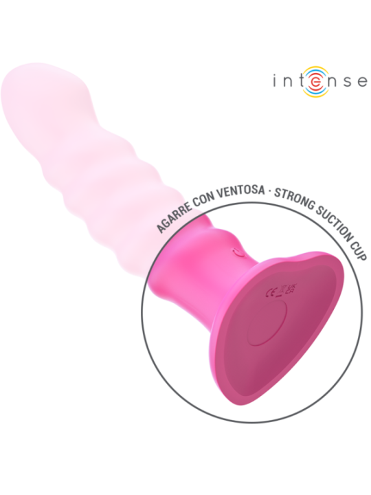 INTENSE - CINDY VIBRATEUR TAILLE L DESIGN SPIRALE 10 VIBRATIONS ROSE TÉLÉCOMMANDE