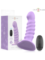 INTENSE - BRENDA VIBRATEUR TAILLE M DESIGN SPIRALE 10 VIBRATIONS VIOLET TÉLÉCOMMANDE