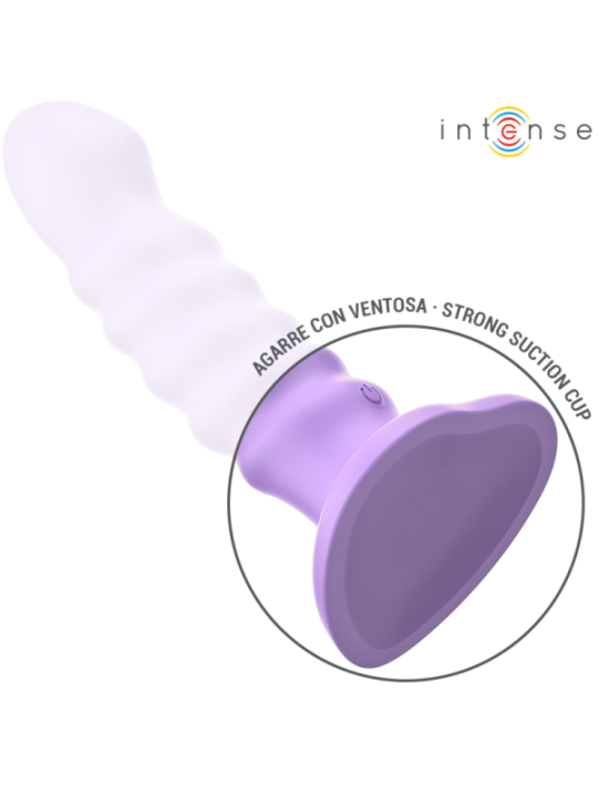 INTENSE - BRENDA VIBRATEUR TAILLE M DESIGN SPIRALE 10 VIBRATIONS VIOLET TÉLÉCOMMANDE