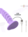 INTENSE - BRENDA VIBRATEUR TAILLE M DESIGN SPIRALE 10 VIBRATIONS VIOLET TÉLÉCOMMANDE
