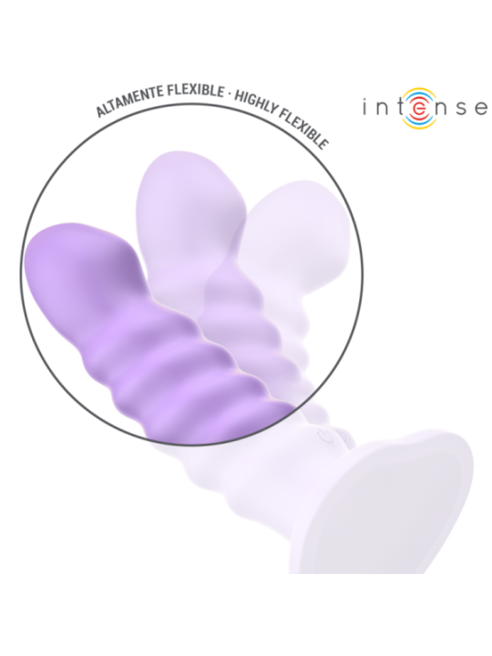 INTENSE - BRENDA VIBRATEUR TAILLE M DESIGN SPIRALE 10 VIBRATIONS VIOLET TÉLÉCOMMANDE