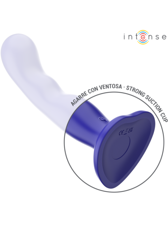 INTENSE - SHORTY VIBRATEUR AVEC VENTOUSE TÉLÉCOMMANDE BLEUE