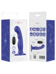 INTENSE - SHORTY VIBRATEUR AVEC VENTOUSE TÉLÉCOMMANDE BLEUE