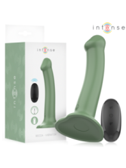 INTENSE - BECCA VIBRATEUR AVEC VENTOUSE 10 VIBRATIONS TÉLÉCOMMANDE VERTE