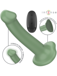 INTENSE - BECCA VIBRATEUR AVEC VENTOUSE 10 VIBRATIONS TÉLÉCOMMANDE VERTE
