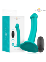 INTENSE - KATIE VIBRATEUR AVEC VENTOUSE 10 VIBRATIONS TÉLÉCOMMANDE BLEUE