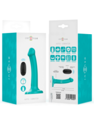 INTENSE - KATIE VIBRATEUR AVEC VENTOUSE 10 VIBRATIONS TÉLÉCOMMANDE BLEUE