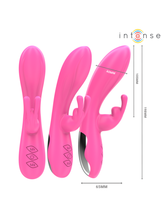 INTENSE - RANDALL VIBRATEUR RABBIT 10 VIBRATIONS ROSE
