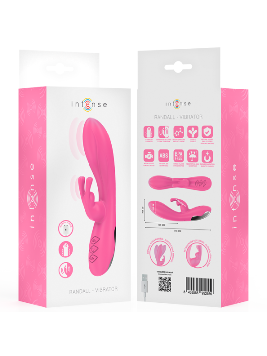 INTENSE - RANDALL VIBRATEUR RABBIT 10 VIBRATIONS ROSE