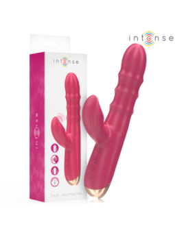 INTENSE - CHLOE VIBRATEUR MULTIFONCTION 3 EN 1 ROUGE