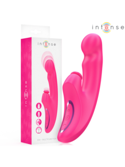 INTENSE - EMI VIBRATEUR 13,5 CM MULTIFONCTION 3 EN 1 10 VIBRATIONS ROSE