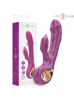 INTENSE - HALLE VIBRATEUR MULTIFONCTION AVEC LANGUE STIMULANTE DAUPHIN VIOLET