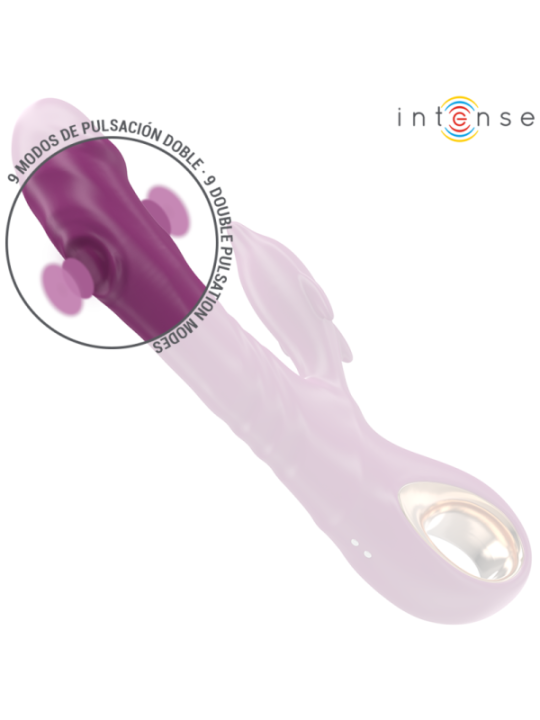 INTENSE - HALLE VIBRATEUR MULTIFONCTION AVEC LANGUE STIMULANTE DAUPHIN VIOLET