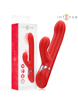 INTENSE - LELE VIBRATEUR MULTIFONCTION ROTATIF & OSCILLANT & STIMULANT ROUGE