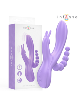 INTENSE - MIKO TRIPLE VIBRATEUR LAPIN & STIMULATEUR & ANAL 7 VIBRATIONS VIOLET