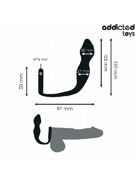 ADDICTED TOYS - PLUG ANAL AVEC ANNEAU MODÈLE 2