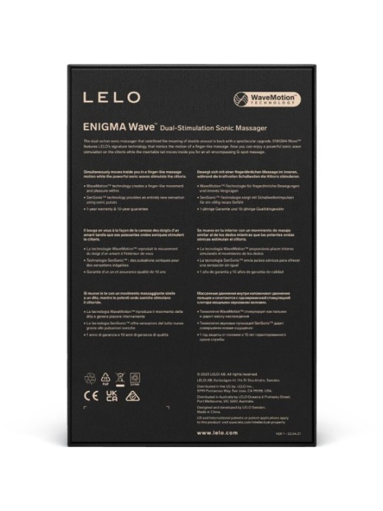 LELO - ENIGMA WAVE MASSEUR TRIPLE VIBRATION CYBER PURPLE