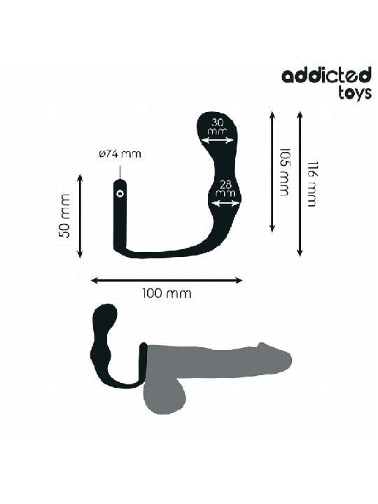 ADDICTED TOYS - PLUG ANAL AVEC ANNEAU MODÈLE 3