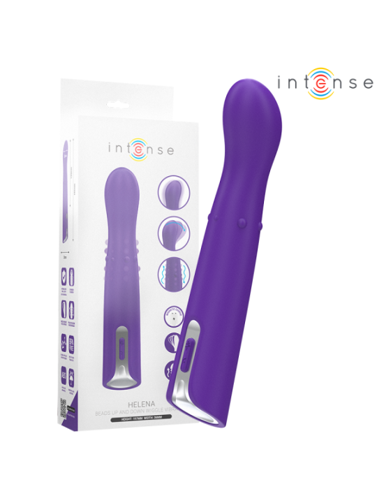 INTENSE - VIBRATEUR HELENA BEADS UP & DOWN WIGGLE 13,5 CM