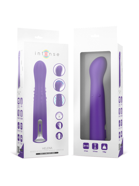 INTENSE - VIBRATEUR HELENA BEADS UP & DOWN WIGGLE 13,5 CM