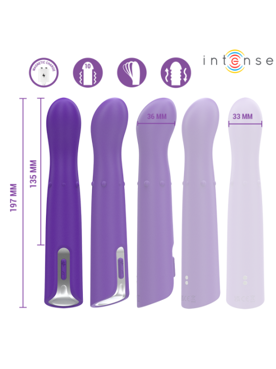 INTENSE - VIBRATEUR HELENA BEADS UP & DOWN WIGGLE 13,5 CM