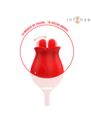 INTENSE - MELANIE DOUBLE STIMULATEUR DE CLITORIS AVEC LANGUE EN ZIGZAG