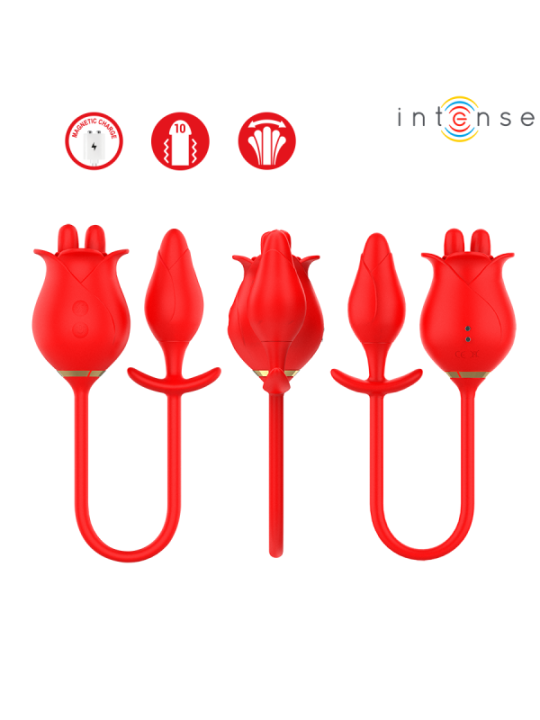 INTENSE - MELANIE DOUBLE STIMULATEUR DE CLITORIS AVEC LANGUE EN ZIGZAG