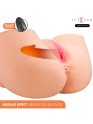 INTENSE DEEP TOUCH - MASTURBATEUR VAGINAL GINGER AVEC SUCCION, CHALEUR, VIBRATION ET EFFETS VOCAUX, TÉLÉCOMMANDE INCLUSE, 5,3 KG