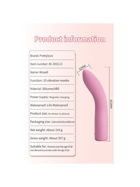 PRETTY LOVE - KISELL VIBRATEUR ROSE POINT G