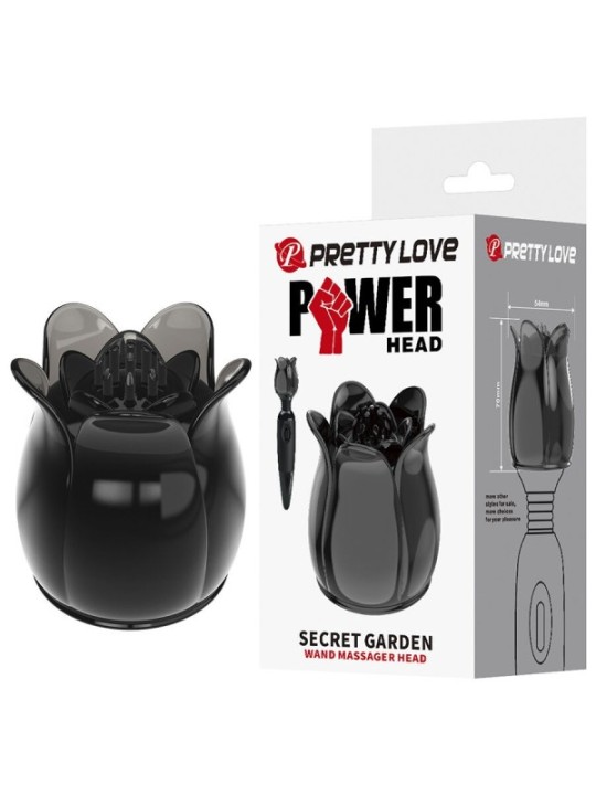 PRETTY LOVE - SECRET GARDEN TÊTE DE MASSAGE NOIRE