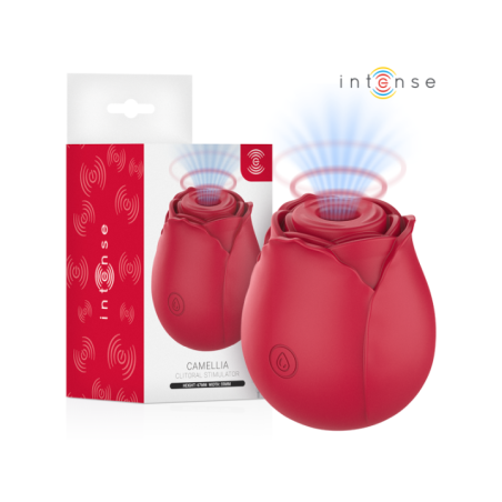 INTENSE - CAMELLIA SUCCION CLITORIALE ROSE PAR WAVES BORDEAUX
