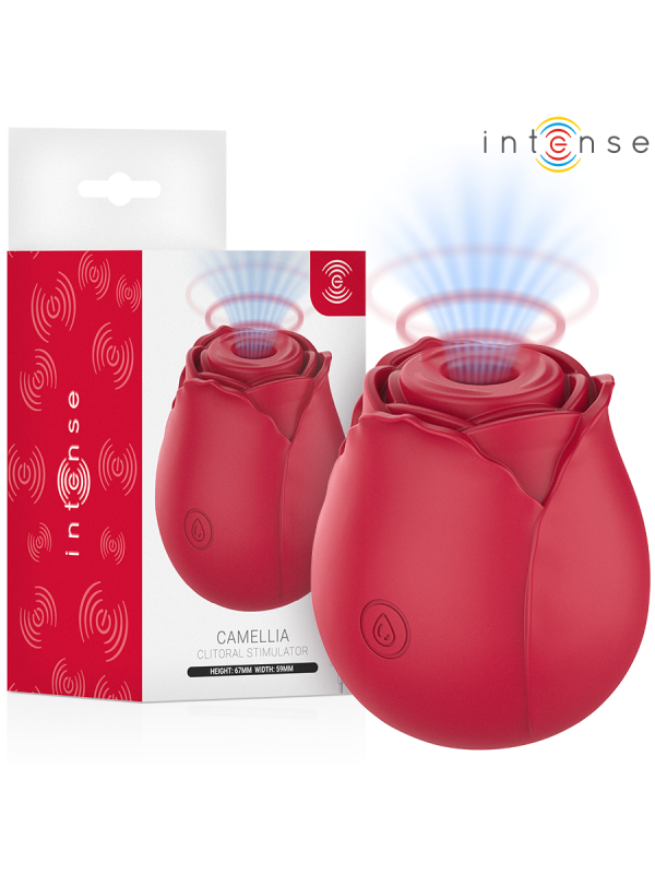 INTENSE - CAMELLIA SUCCION CLITORIALE ROSE PAR WAVES BORDEAUX