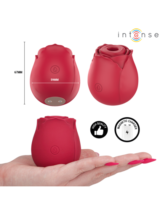 INTENSE - CAMELLIA SUCCION CLITORIALE ROSE PAR WAVES BORDEAUX