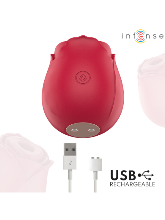 INTENSE - CAMELLIA SUCCION CLITORIALE ROSE PAR WAVES BORDEAUX