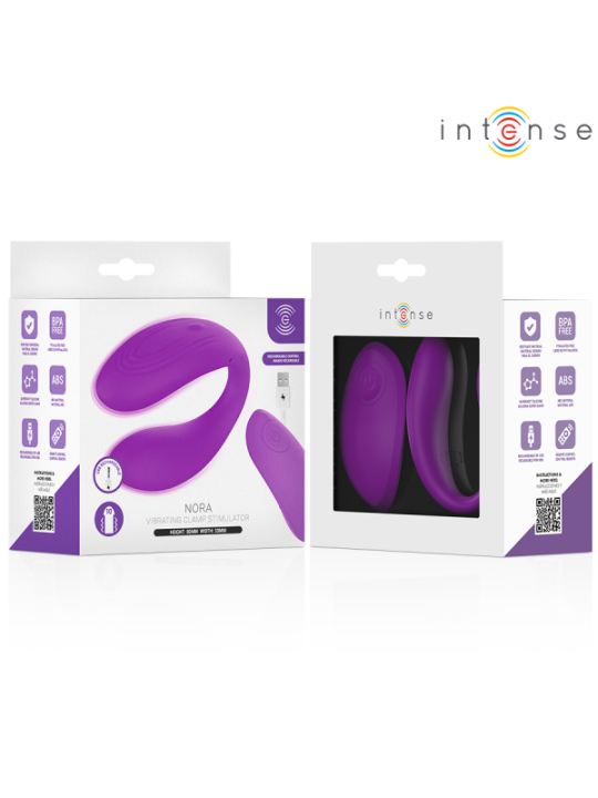INTENSE - NORA STIMULATEUR À PINCE VIBRANTE VIOLET